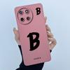 For Realme 11 4G Case Cover Lucky Initial Letter Shockproof Silicone Soft Matte Phone Bumper for Oppo Realme11 4G RMX3636 Casing