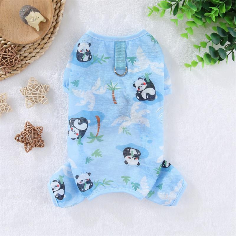 

Summer Dog Clothing Chinese Style Dog Clothes Puppy Pomeranian Poodle Bichon Schnauzer Clothes Jumpsuit Pet Apparel Costumes XS（old） синий