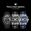 OLEVS Brand Original Quartz Watch Men Sports Silicone Waterproof Luminous Multifunctional Chronograph Watches For Men