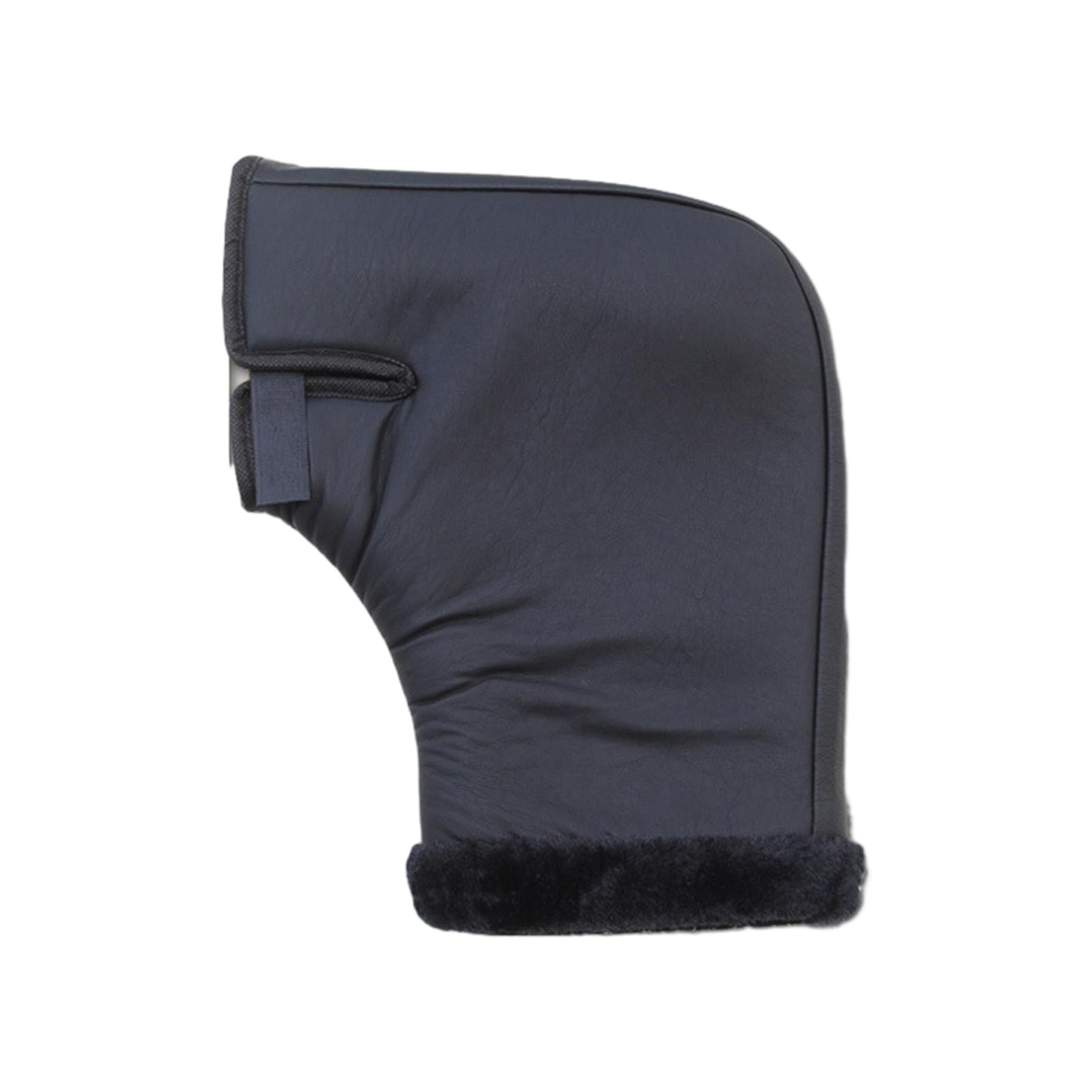 

Winter Thick Motorcycle Hand Warmer Waterproof And Windproof For Protection Scooter Bike Cycling Gloves Leather, Brown S