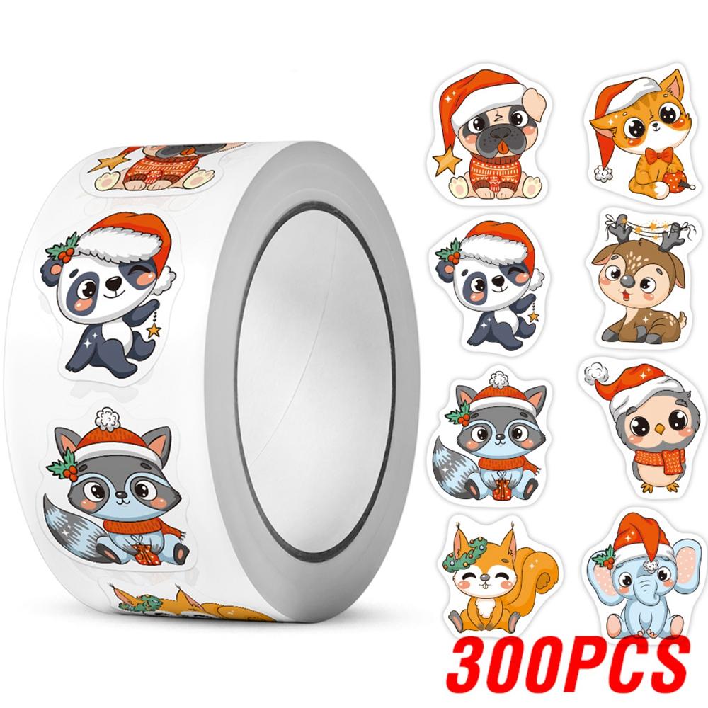 100-500Pcs High-Quality Heterotypic High-Quality Christmas High-Quality Themed High-Quality Animals High-Quality Stickers High-Quality Dly
