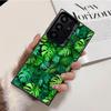 Summer Plants Green Leaf Shockproof Phone Case for Samsung Galaxy S26 Edge S25 Ultra S24 FE S23 Plus S21 Cover Anti Fall Fundas