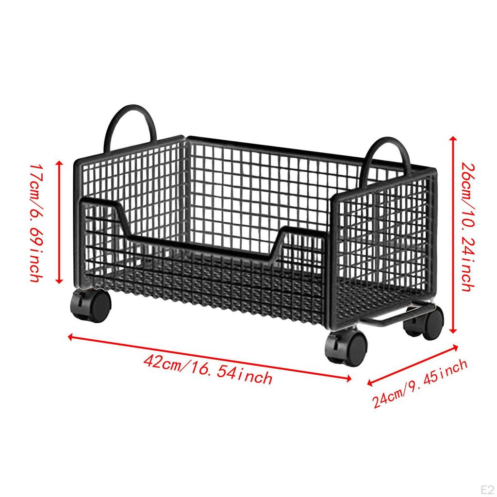 Pojízdný vozík na knihy Organizér na spisy Úložný prostor do ubytovny Časopisy Multifunkční s kolečky do spíže