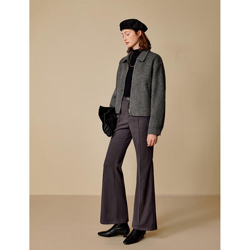 Inman Women's Alpaca Wool Blend Double-Faced Short Coat