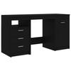 VidaXL Bureau Noir 140x50x76 cm Aggloméré