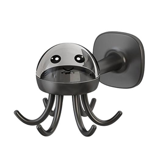 Kunststoff Wandhänge-Aufbewahrungsregal mit starkem Klebe-Tragfähigkeit Cartoon-Oktopus-Form Sechsarm-Design Badezimmer-Aufbewahrungsregal