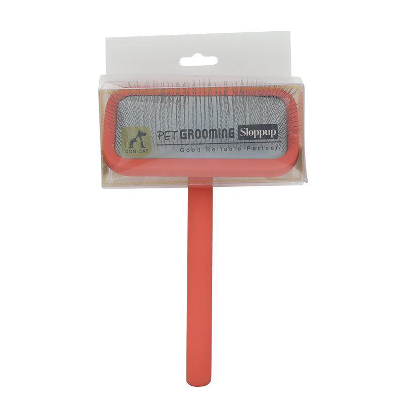 Solid Wood Pet Comb with Fluffy Needles and Detangle Knife