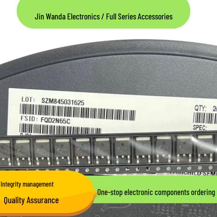 Original FQD2N65C TO-252 MOSFET Transistor
