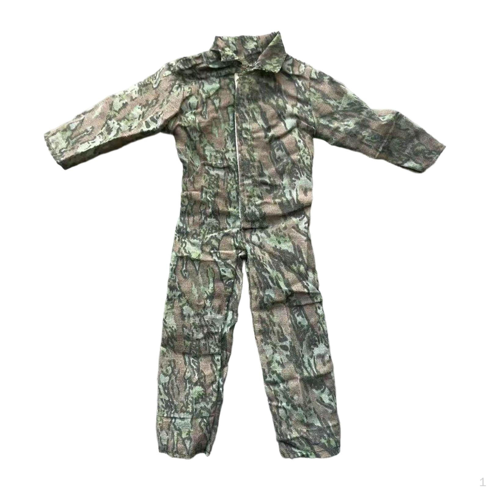 

1/6 Scale Action Figure Clothes Uniform Jumpsuit Dress up Men Mini Miniature Clothing Doll