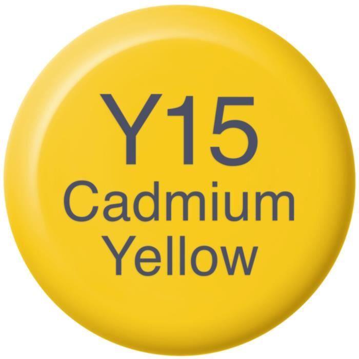 Recharge encre marqueur - Copic - Y15 Cadmium Yellow - 12 ml - Indélébile - Opaque
