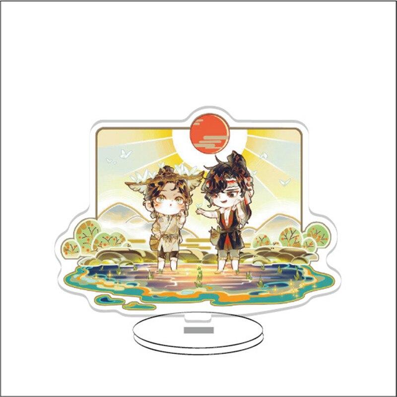 

Аниме Благословение Мерч 15 см акриловая фигурка на подставке для фанатов реквизит картина подарок золотой