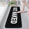 1/2pcs Microfiber Bath Mat Quick Dry And Washable Door Mat, Non Slip Letters Bathroom Rug, Soft And Thicken Shower Mat, Absorbent Bathroom Carpet