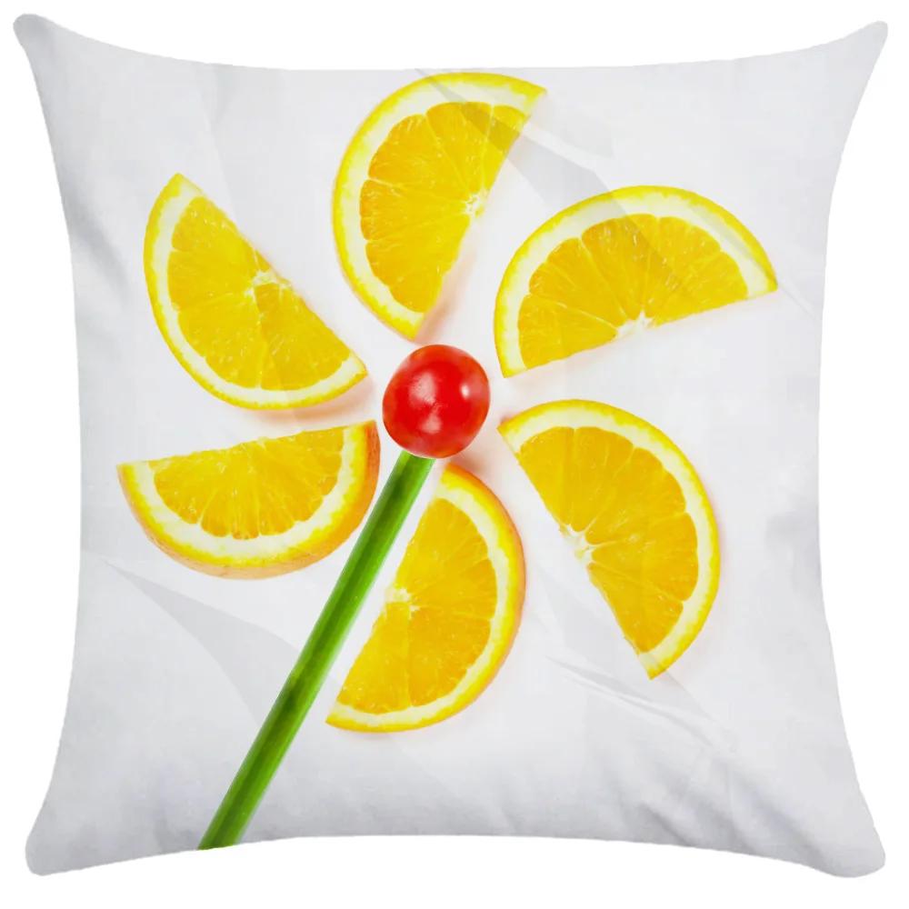 Home Decor Garden Chair Pillowcase Luxury Designer Summer Fruit  Decorative Tropical Mango