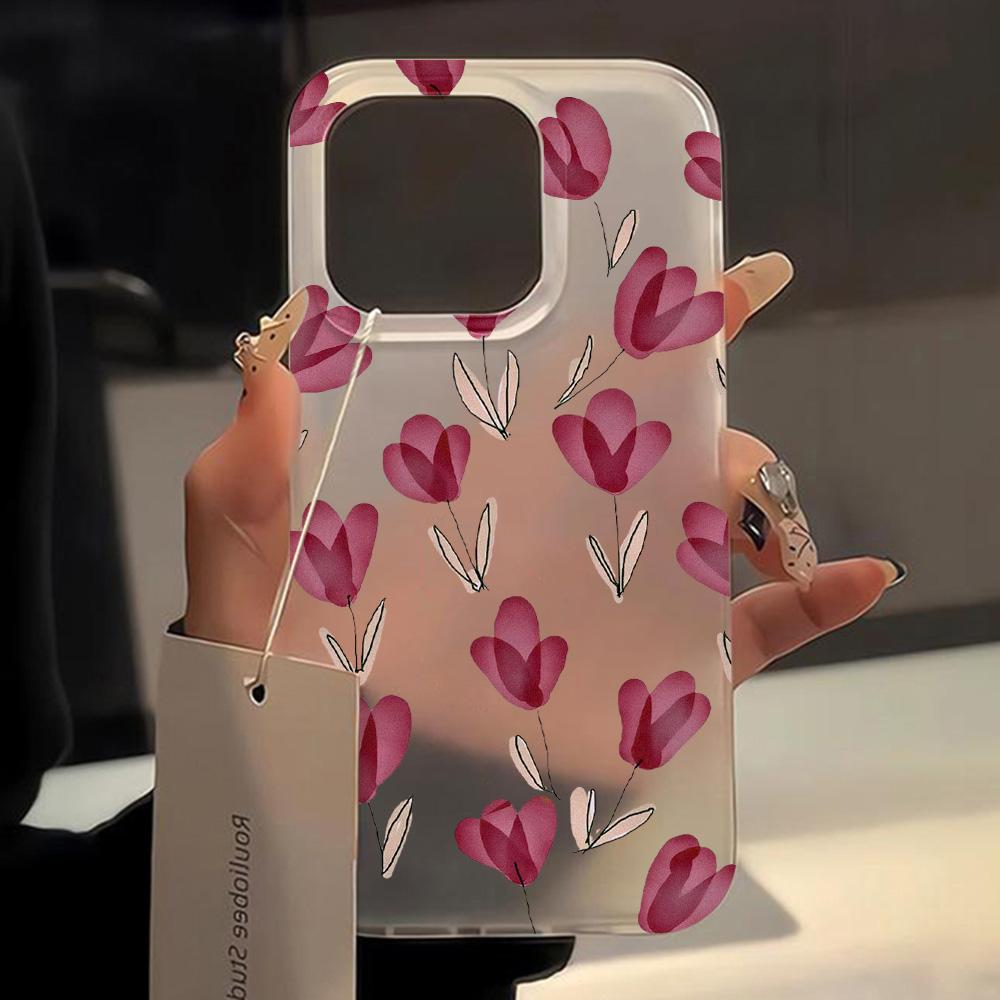 Many Flowers Phone Case For IPhone 15 11 14 Pro Max 12 13 16 17 Plus Cases Soft Matte Protective Covers Transparent Funda Shell