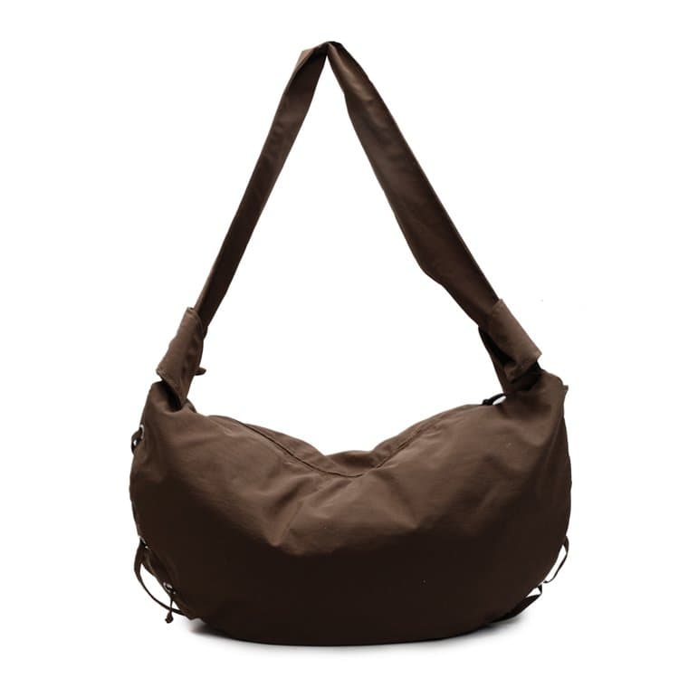 Simple Nylon Drawstring Tote Bag Women's Shoulder Bag