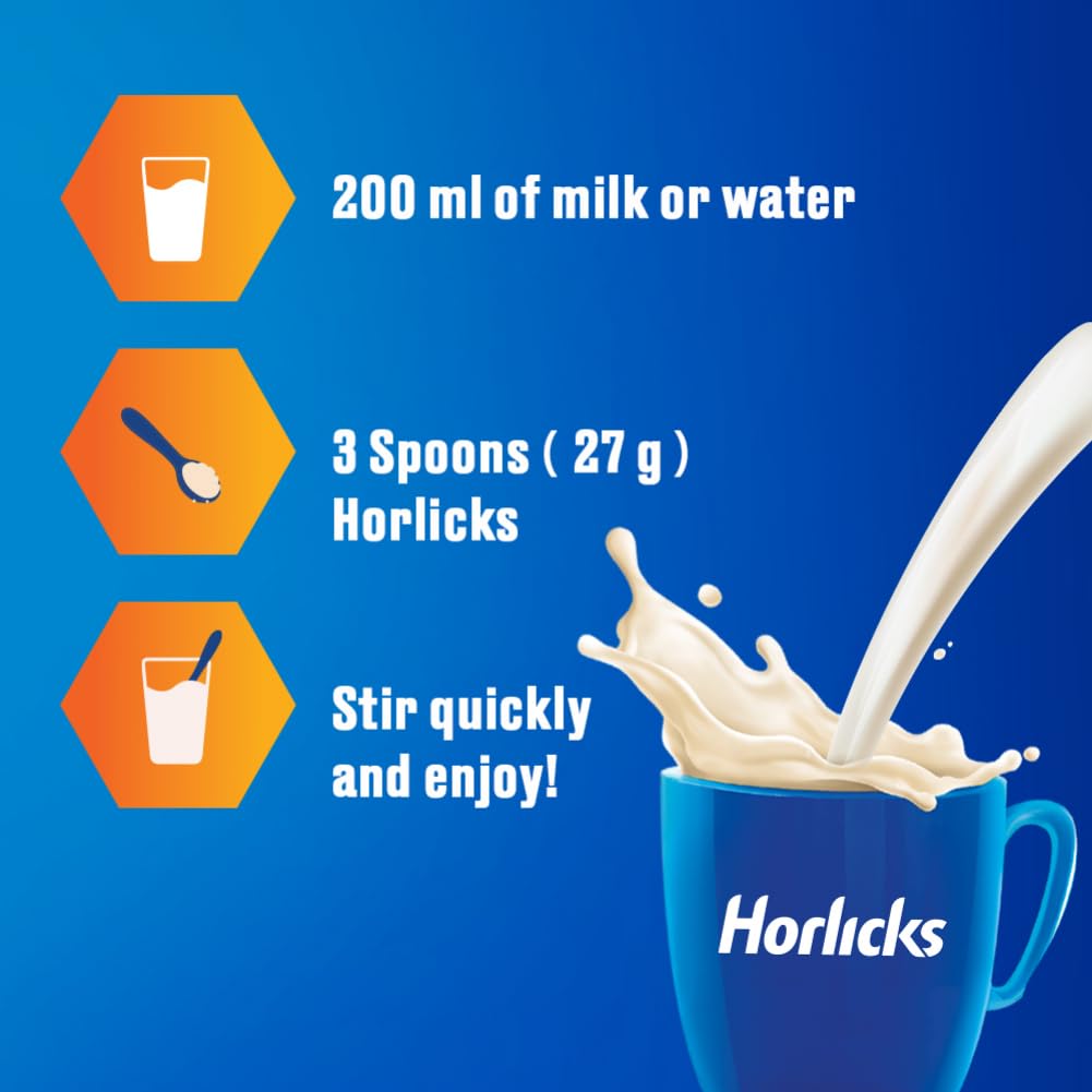 Horlicks Classic Malt Health Drink 500 G Jar For Kids Growth Immunity And Energy Support