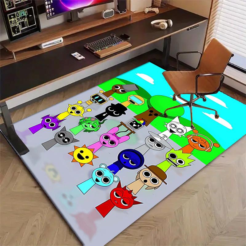 1pc SPRUNKI8 Design Printed Area Rug Carpet for Bedroom Living Room Home Decor Rugs Mat Non Slip Mat Rug for Bedside