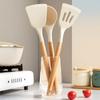 1PC daily kitchen silicone spatula high temperature resistant silicone spatula non-stick pan cooking kitchen tools cooking spatula