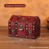 Houten Huisvormige Opbergdoos Met Slot Voor Sieraden En Accessoires