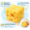 Cheese Squishy Slow Rising Fidget Toy Slow Rebound Squeeze Ball Stress Relief For Adults Sensory Anxiety Relief Toy