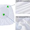 Multi Size Bed Fitted Sheet Waterproof Anti-Dust Against Mites and Bacteria Mattress Cover Bedding Protector Sheet Deep Pocket Sheet