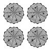 Spooky Halloween Polyester Cobweb Table Runner with Cobweb Pattern for Home and Event Decoration
