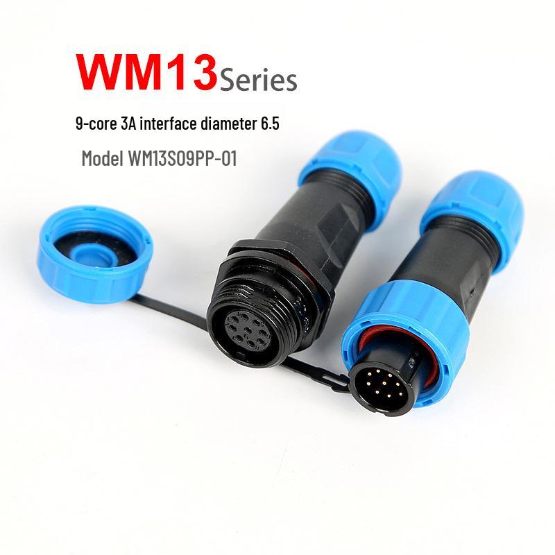 SP13 Waterproof Aviation Plug Socket Connector (2 to 9-pin Options)