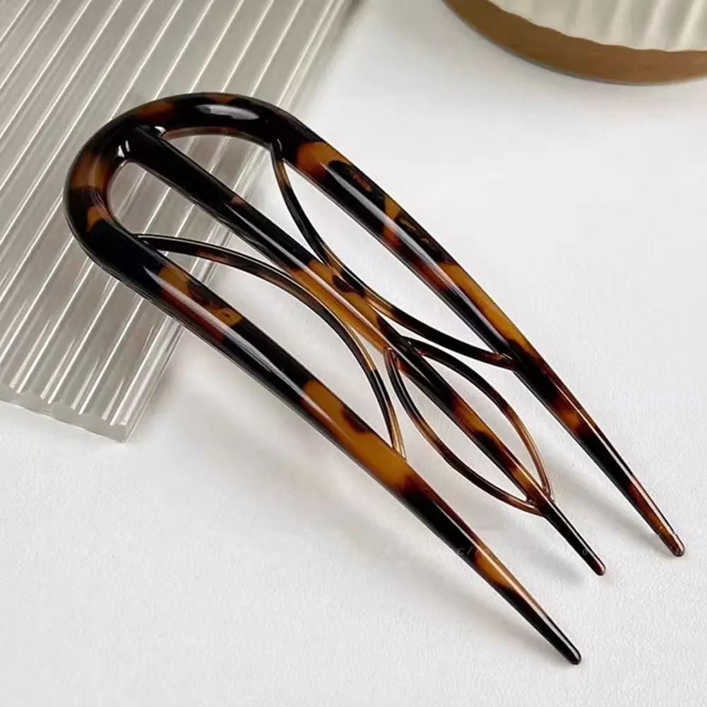 Women Universal Fashion U-shaped Hair Stick Fork Simple Geometric Hair Pin Festival Party Gift Headwear Hair Accessories