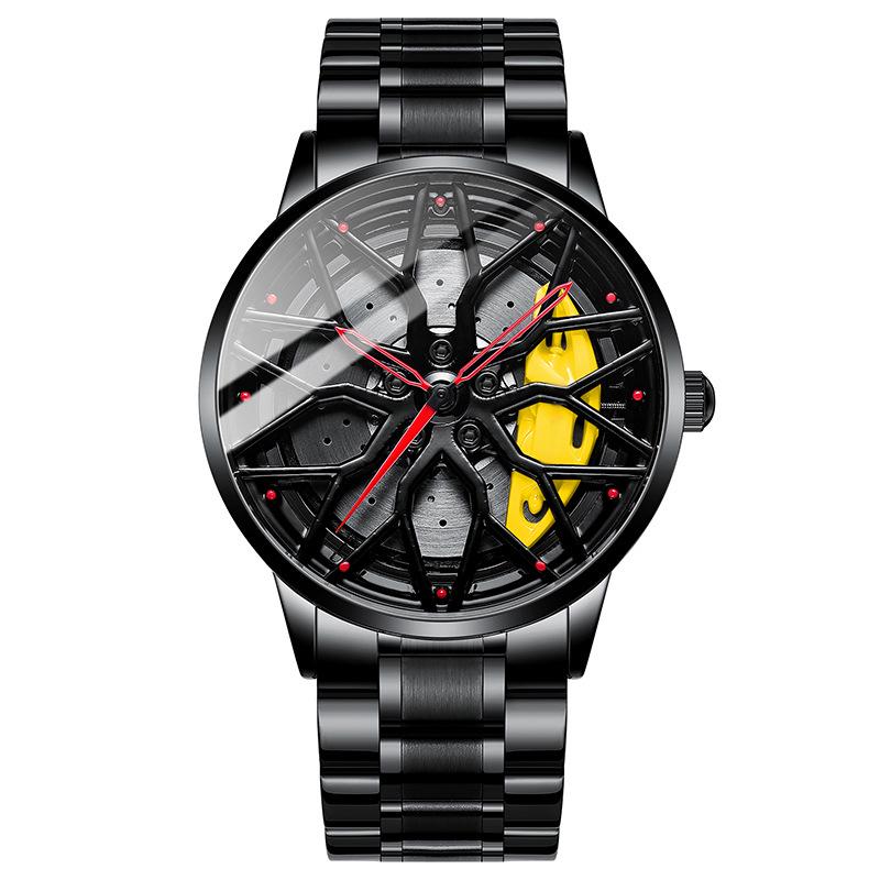 SVJ Men s Forged Watch with Car-Inspired Design and 3D Skeleton Dial