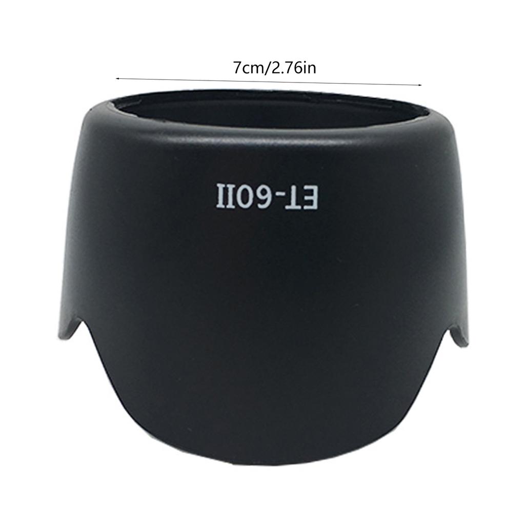 55mm ET-60II Flower Lens Hood Lens Cap Cover for 1200D Camera 55-250mm f/4-5.6 IS Lens Camera Lens Adapter