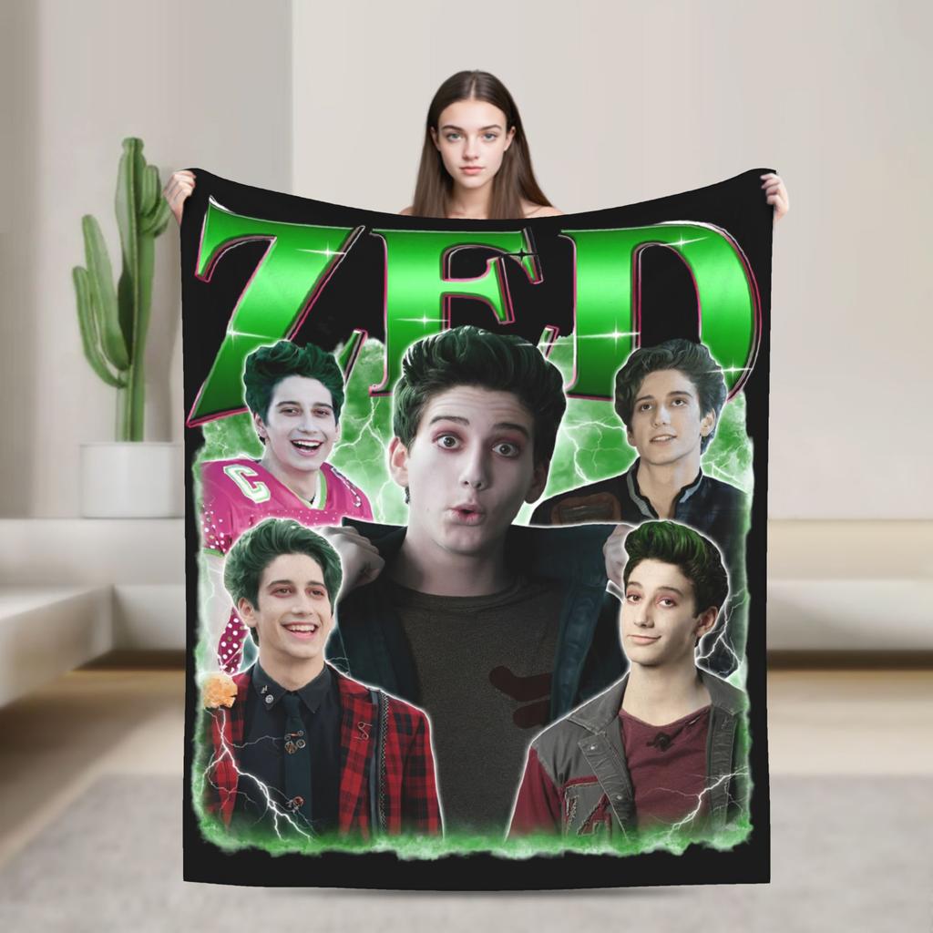 Zombies 4 Dawn of the Vampires Knitted Blankets Flannel Addison Bootleg Lightweight Throw Blankets Travel Home Couch Thin Quilt