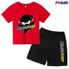 Summer Kids Ninjago T-shirt Set Boys' Clothing  Leisure Cotton PikachuShort Sleeve Preschool 3-12 Girls' Cartoon Animal Print