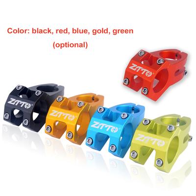 Bicycle Stem Wear Resistant  Bike Handlebar Stem 31.8mm Adjustable Aluminum Short Handlebar Stem Riser Fixed Bike Bar
