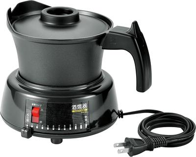 Maruyama Giken Electric Sake Warmer, 2.5 Go (approx. 3.5 Liters), MSK-252, Black. Suitable for Japanese Sake. Tabletop Model. Made In Japan (Tsubame-S