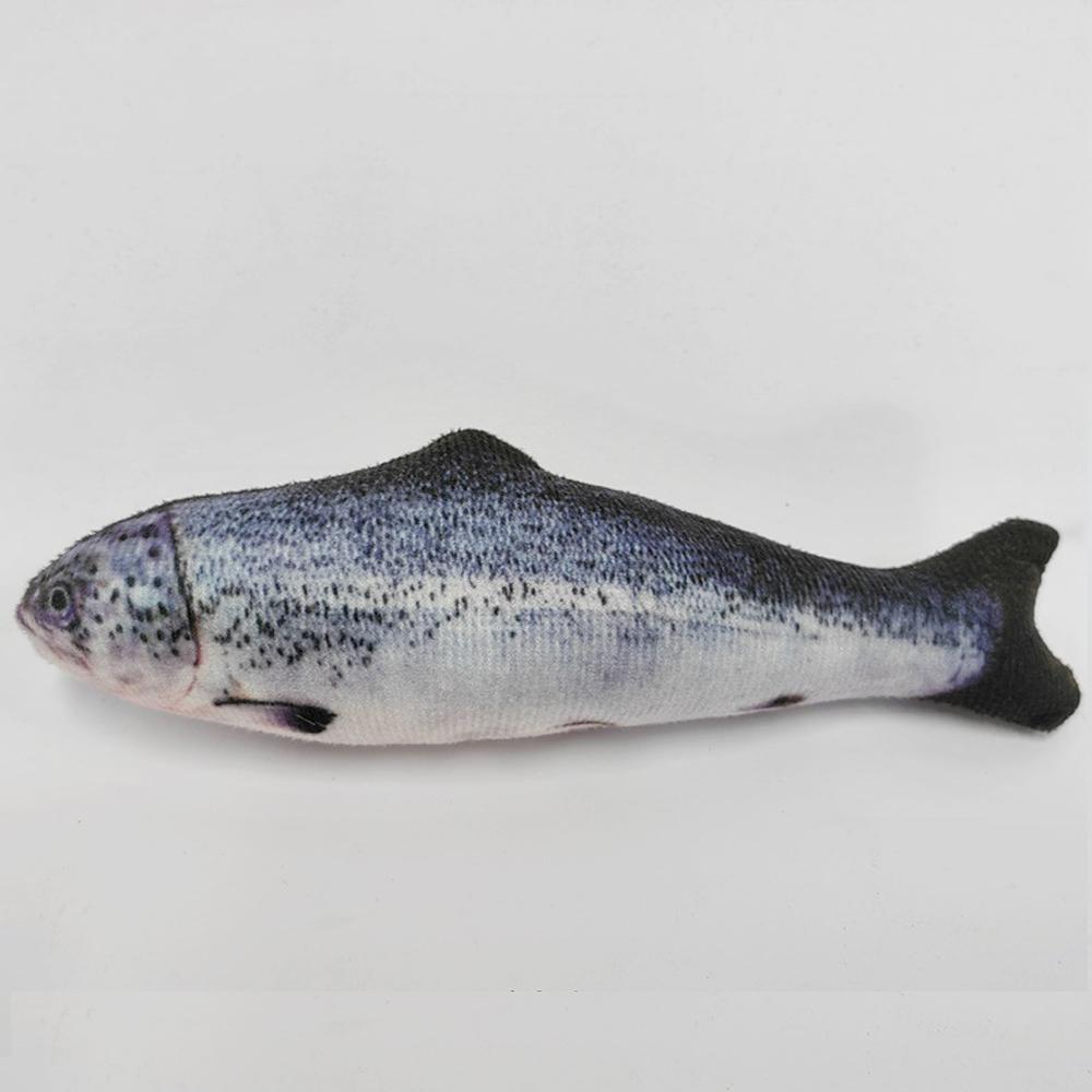 3D Fish Shaped Simulation Interactive Cat Toy Soft Plush Interactive Chew Toy for Cats Funny Teasing Doll Pet Supplies