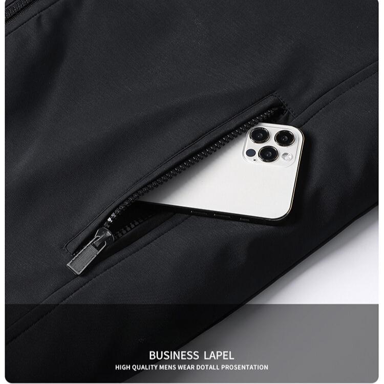 Jacke Herrenjacke mit Baumwolle verdickt Thermisch Stehkragen Oberteil Übergröße Lässig Baumwollgepolsterte Kleidung