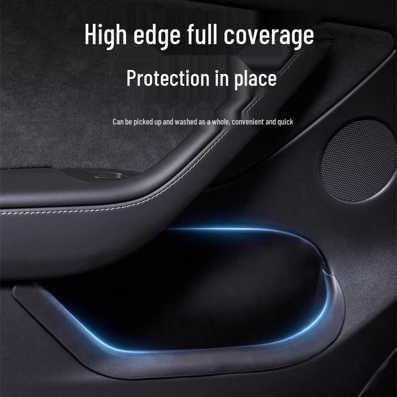 Tesla Model Y Door Slot Storage Box - TPE Full Wrap Four-Door Set