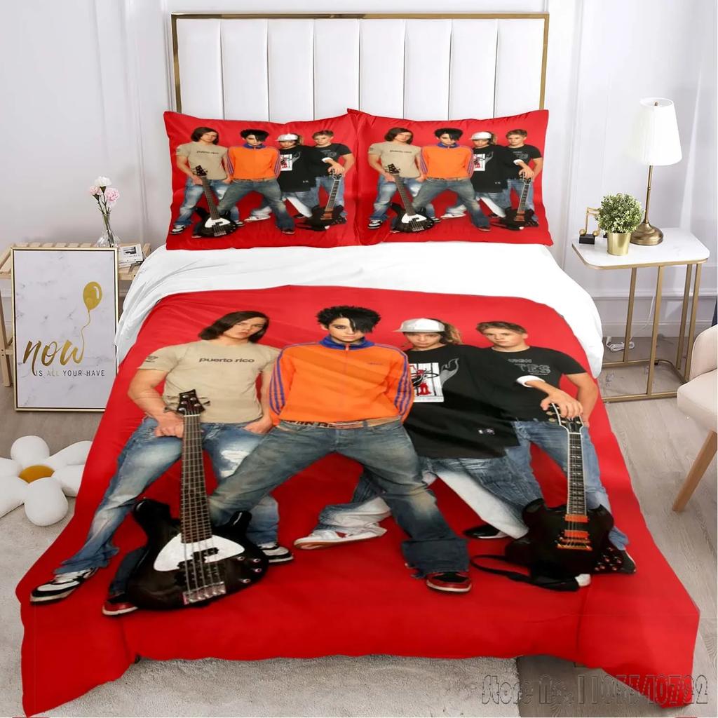Tokio Hotel Bedding Set Single Twin Duvet Cover Set HD Comforter Cover for Kids Bedding Sets Bedclothes Bedroom Decor
