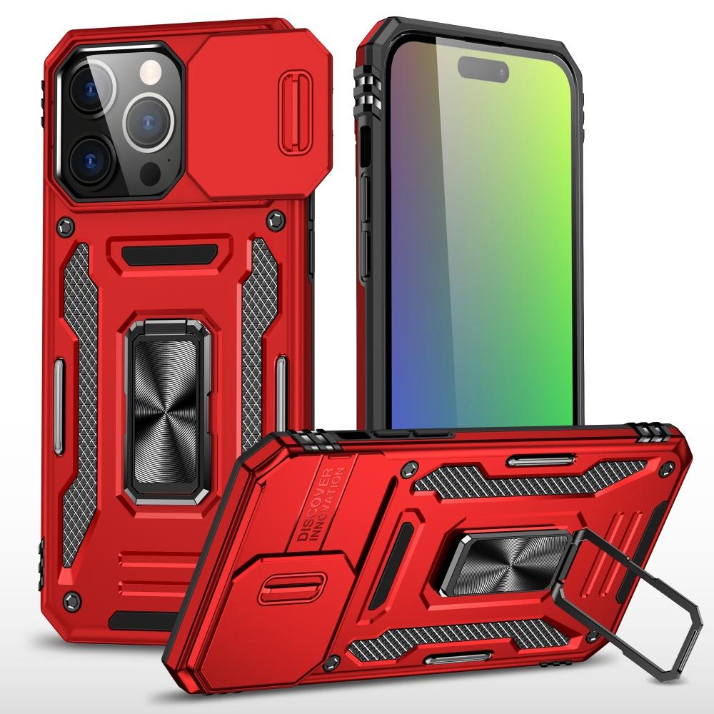 Heavy-duty Armored 2-in-1 Fall-proof Case for Iphone 16 15 14 13 12 Pro Max 11 Lens Protection Ring Holder Phone Case
