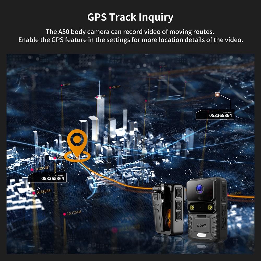 4K Wearable Body Camera, WiFi Action Camera, Night Vision, Waterproof, 2.0-inch IPS Touchscreen