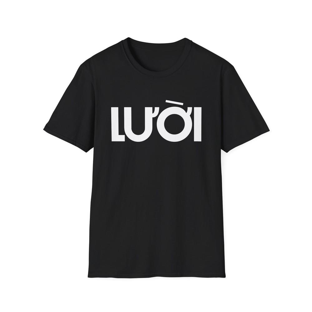 Luoi Tshirt Lazy Funny Vietnamese Slang Streetwear Tee Fun Black Foreigner