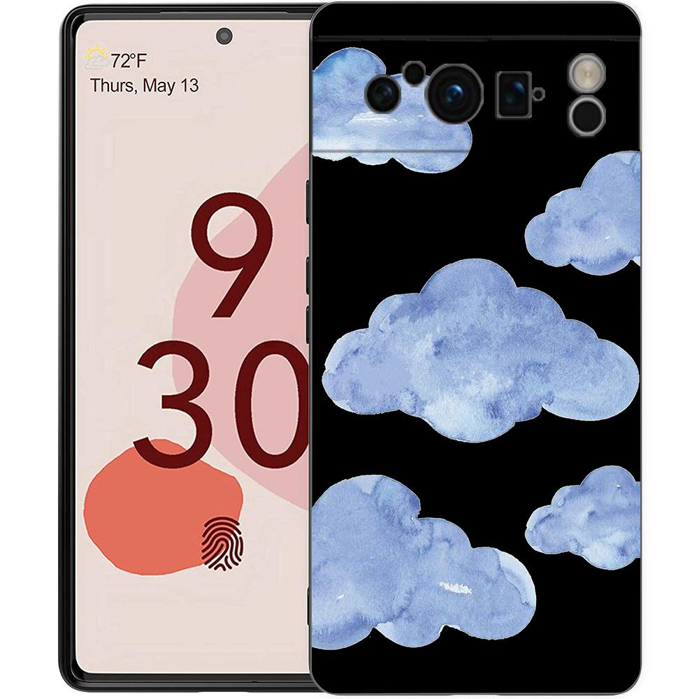 

Phone Case For Google Pixel 8 7 6 Pro 8A 7A 6A TPU Shell Soft Silicone Shockproof Black Cover Cute Cartoon Candy Painted Pixel 8A