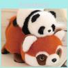 Adorable Realistic Panda Plush Toy Cuddly Reversible Raccoon Stuffed Animal