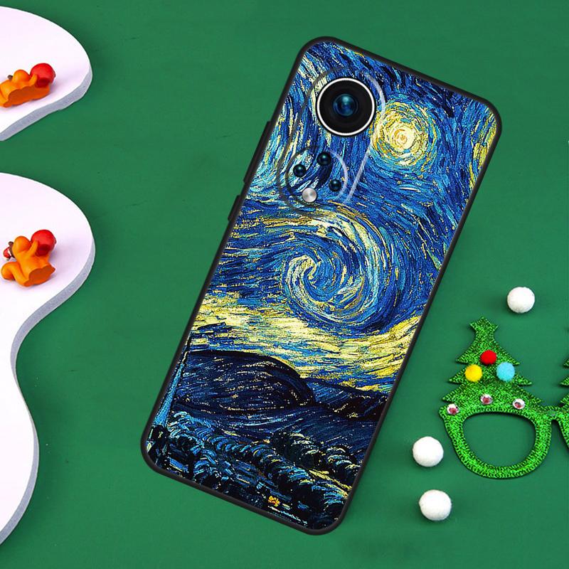 Ölgemälde Van Gogh Hülle Für Honor 200 Pro X9c X9b X9a X8a X8b X7a X6a X8 X9 50 70 90 Magic 5 6 7 Lite Abdeckung