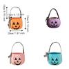 Portable Halloween Pumpkin Bucket Lace Bow Bow Candy Bag Cute Trick Or Treat Bags  Cosplay Dress-up