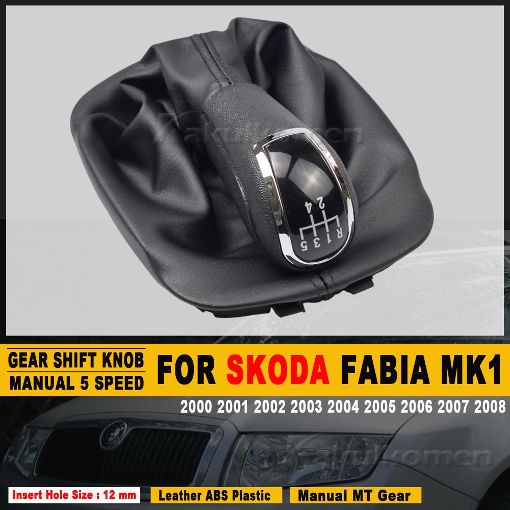 

Автомобильная ручка переключения передач с черным багажником для skoda Fabia 1 MK1 2000 -2008 Ручка переключения передач Ручка переключения передач автомобиля