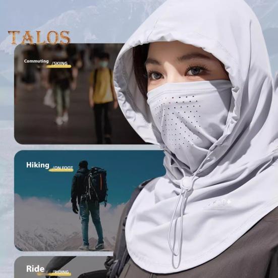 Protection solaire pour le visage, chapeau, cache-cou, UPF 50+, respirant, rafraîchissant, en soie glacée, pour l'été, le cyclisme en plein air, pour femmes, capuche, bandana, écharpe, visière