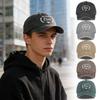 WORLDS BEST Grandpa Laurel Leaf Heart Print Washed Baseball Cap Warm Retro Fashion Trend Perfect Grandpa Gift for Daily Commu