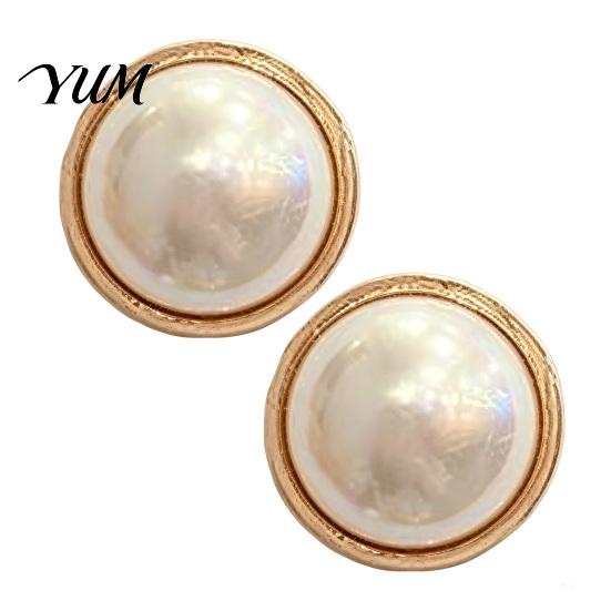Magnetic Neckline Fastener 2Pcs Faux Pearl Clothes Button, Fake Cat Eye Stone Brooch Closure Button No Sew Safety Pin for Shirts Scarf Shawl Clothing