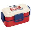 Skater Antibacterial Soft Serving Lunch Snoopy Retro Made in PFLW4AG Ag+ Two-Tier Box, 600ml, Label, Peanuts, Japan,